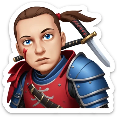 Battle-Ready Samurai sticker