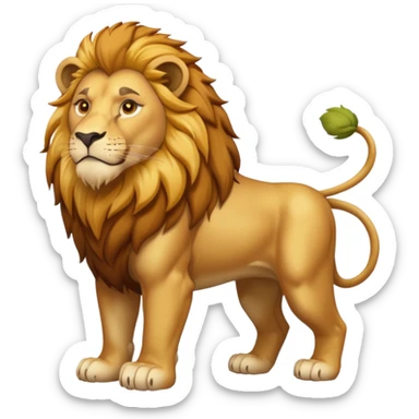 High resolution of   realistic full body lion without distorted , no extra hybrid sticker