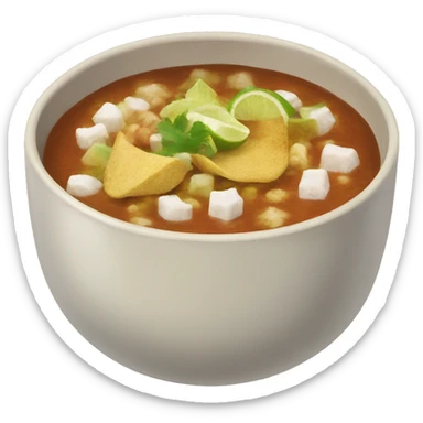 Bowl of pozole sticker