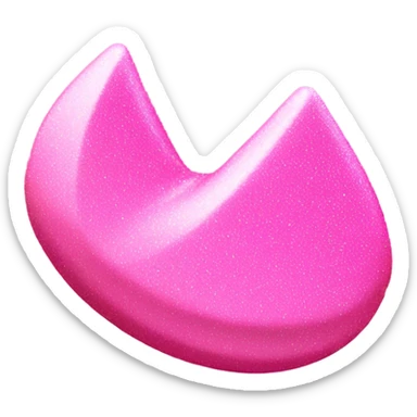 pink sparkle fortune cookie sticker