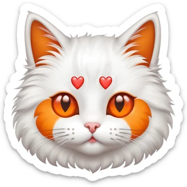 cat with heart eyes sticker