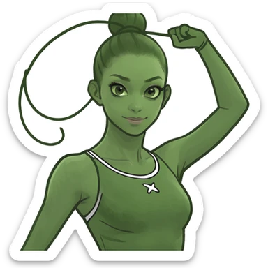 rhythmic gymnast sticker