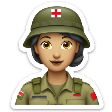army woman swiss sticker