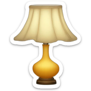 lamp in a dressing sticker