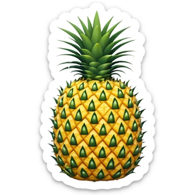 upside down pineapple sticker
