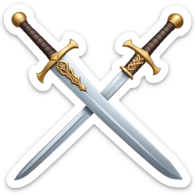 wood sword sticker