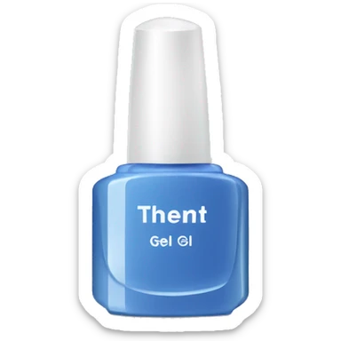 Bottle of gel polish sticker