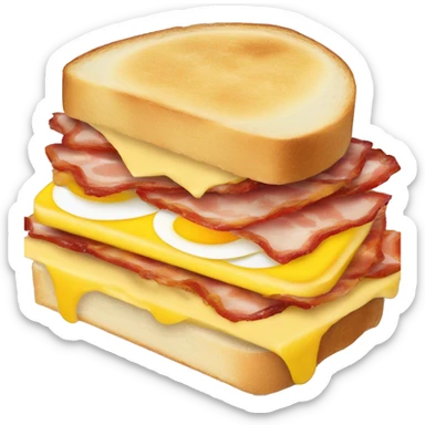 Bacon egg and cheese sandwich  sticker