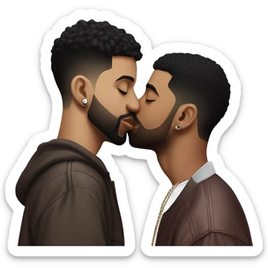 drake kissing 21 savage sticker