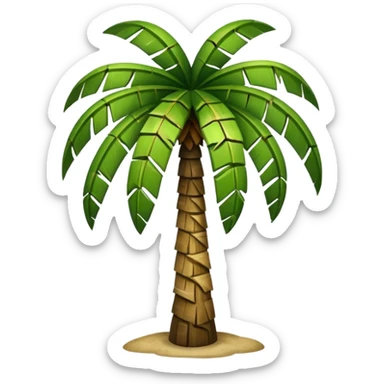 chopped palm tree sticker