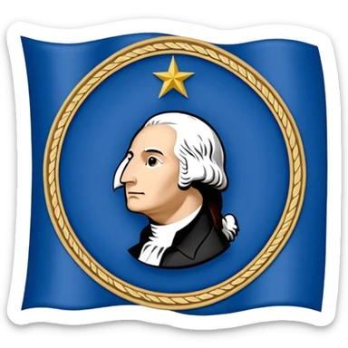 Washington flag sticker