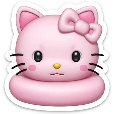 Pink pastel hello kitty  sticker