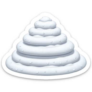  snow accumulated, no balls sticker