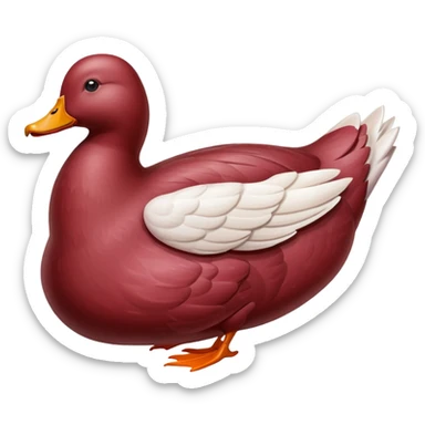 Whole duck meat raw sticker