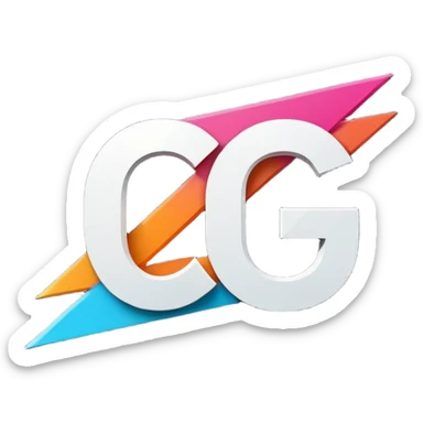 Minimalist logo design with bold white letters '0G' on a vibrant purple background. The '0' has a diagonal slash cutting through it, resembling a power or speed symbol, while the 'G' has a clean horizontal bar inside it. Modern, tech-inspired branding style. sticker