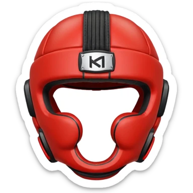 MMA headgear object icon, protective sparring helmet, padded texture, 3D cartoon, mobile game icon style, centered, clean background, no text, no watermark
 sticker