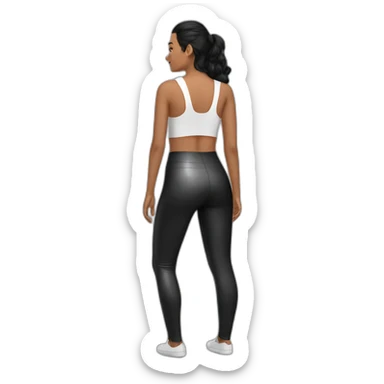 Latex leggings sticker