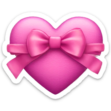Heart with a bow sticker