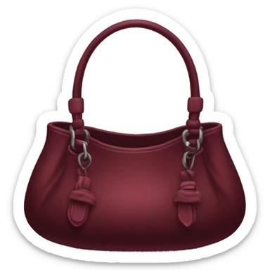 Dark red girly items sticker