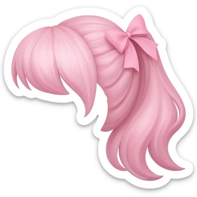 Lazo del pelo rosa sticker