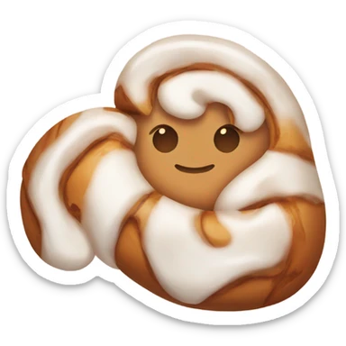 cinnamon roll cozy aesthetic  sticker