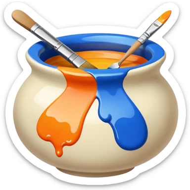 PAINT ON CERAMIC sticker