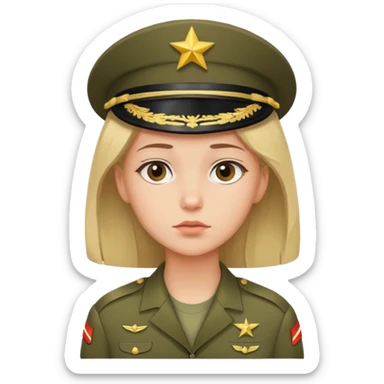 the girl thinks about the guy who is in the army sticker