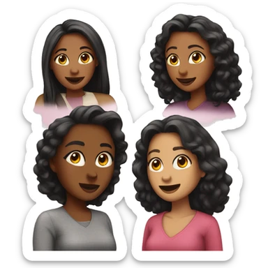 four girlfriends sticker