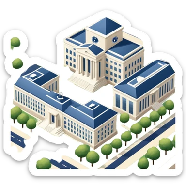 penn state campus isometric exterior view sticker