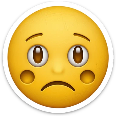 frustrated yellow emoji sticker