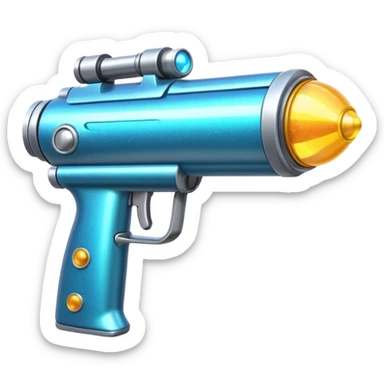 glitter  plasma ray gun sticker