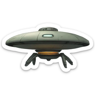 Stitch on a ufo sticker