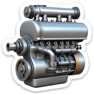 Running Engine sticker