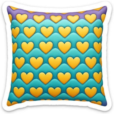 patterned pillow  sticker