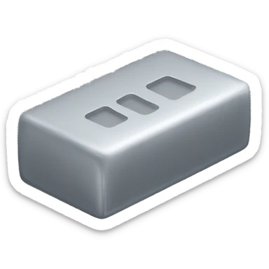 silver BAR gray sticker