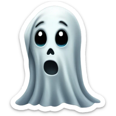 Creepy ghost sticker