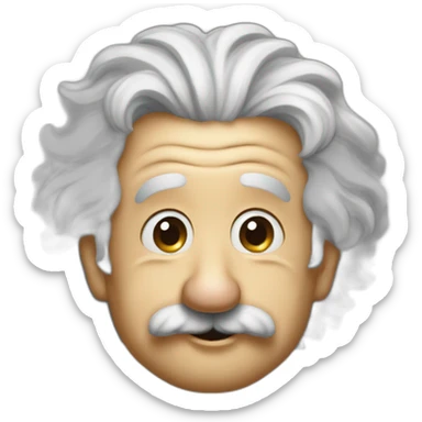 Albert-Einstein-sticking-tongue-out sticker