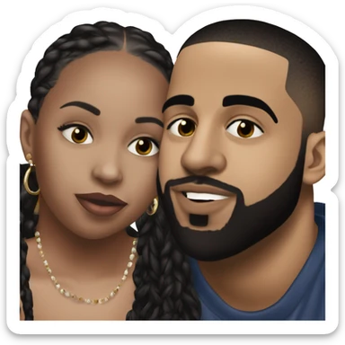 Drake kissing kendrick lamar sticker