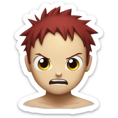 Gaara shocked  sticker
