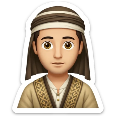 jewish man young ancient Judea sticker