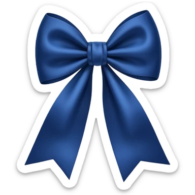 Laço azul escuro  sticker