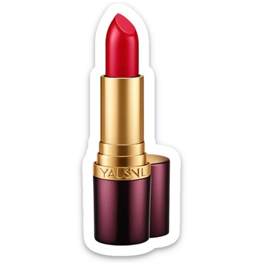 Ysl lipstick shell design emoji sticker