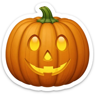a pumpkin hard seed brown sticker