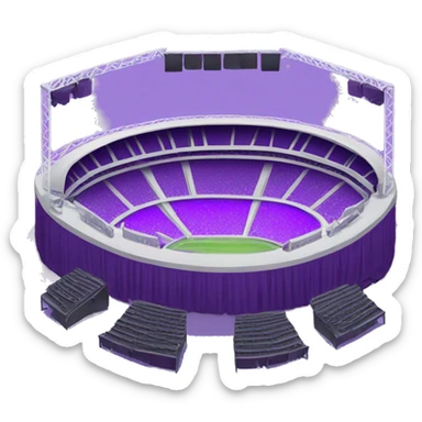 concert stadium purple sticker