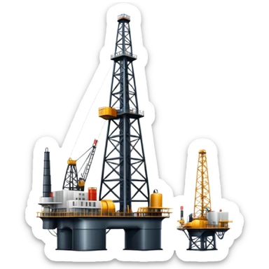 oil rig sticker
