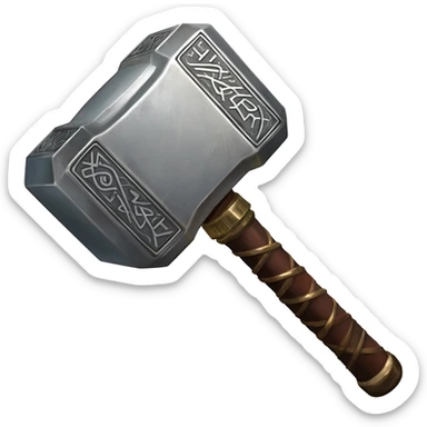Thor's hammer sticker