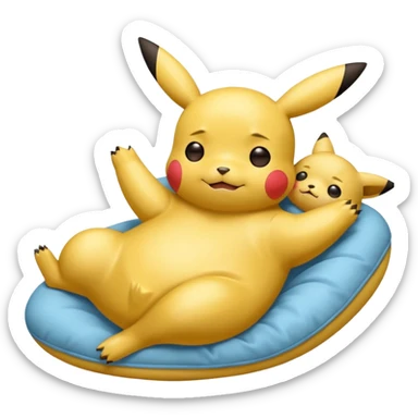 Pikachu dormido sticker