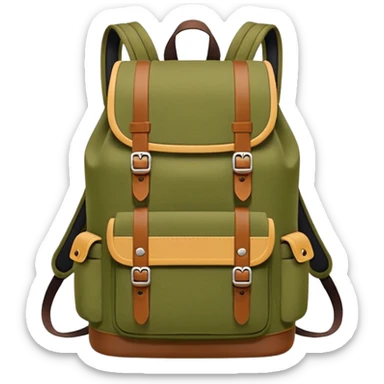 Backpack – sturdy with straps sticker