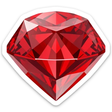 Red diamond with "RED" written on its front sticker
