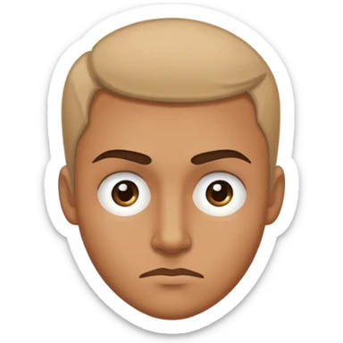 side eye with raised eye brow  sticker